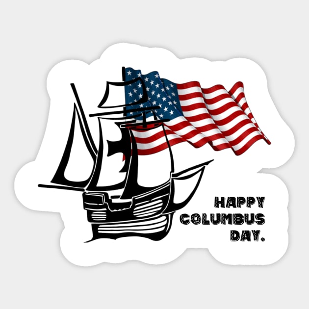 Happy Columbus Day Sticker by WhyStore